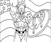 Coloriage colorier captain america 187