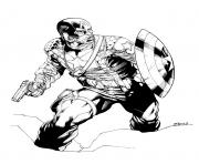 Coloriage colorier captain america 388