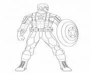 Coloriage colorier captain america 11