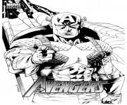 Coloriage avengers captain america 274