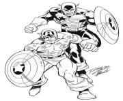 Coloriage colorier captain america 30