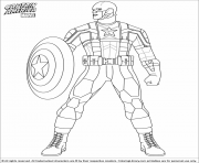 Coloriage colorier captain america 39