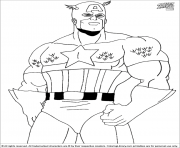 Coloriage colorier captain america 99