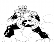 Coloriage colorier captain america 168