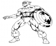 Coloriage colorier captain america 38