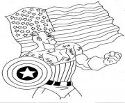 Coloriage colorier captain america 100