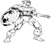 Coloriage colorier captain america 32