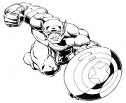 Coloriage colorier captain america 40