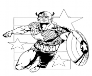 Coloriage colorier captain america 368