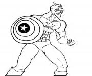 Coloriage colorier captain america 171