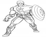 Coloriage colorier captain america 41