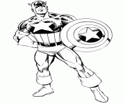 Coloriage colorier captain america 4