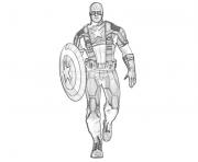 Coloriage colorier captain america 307