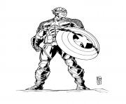 Coloriage colorier captain america 48