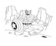 Coloriage colorier captain america 293