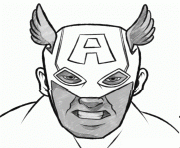 Coloriage colorier captain america 330