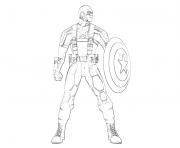 Coloriage colorier captain america 276