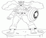 Coloriage colorier captain america 37