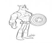 Coloriage colorier captain america 196