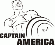 Coloriage colorier captain america 75