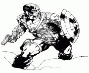 Coloriage colorier captain america 137