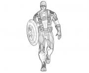 Coloriage colorier captain america 6