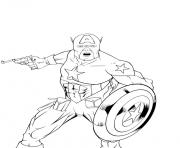 Coloriage colorier captain america 96