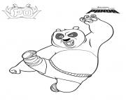 Coloriage po dans Kung Fu Panda 1