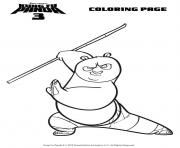 Coloriage kung fu panda 3 po 2016