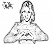 Coloriage violetta saison 3 nouvelle coupe cheveux