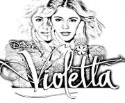 Coloriage violetta disney