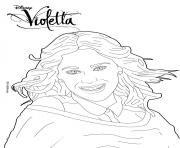 Coloriage Violetta fait un shooting photo