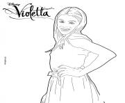 Coloriage violetta pose mannequin top model