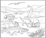 Coloriage dinosaure 36