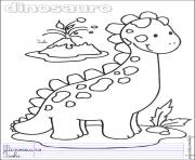 Coloriage dinosaure 127