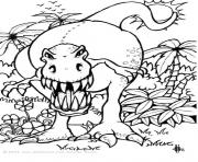 Coloriage dinosaure 16