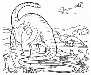 Coloriage dinosaure 43