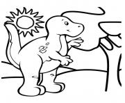 Coloriage dinosaure 230