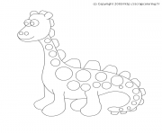 Coloriage dinosaure 338