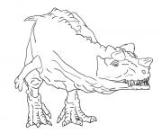 Coloriage dinosaure 134