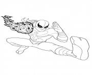 Coloriage ultimate spiderman iron fist 2