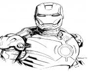 Coloriage iron man 4