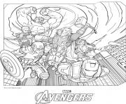 Coloriage avengers 15