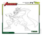 Coloriage avengers thor disney xd