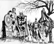 Coloriage avengers super heros