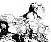 Coloriage avengers haute definition hd