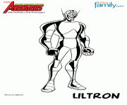 Coloriage avengers liltron