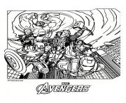 Coloriage avengers 4