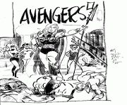 Coloriage avengers scratch