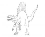 Coloriage dinosaure jurassic park spinosaurus